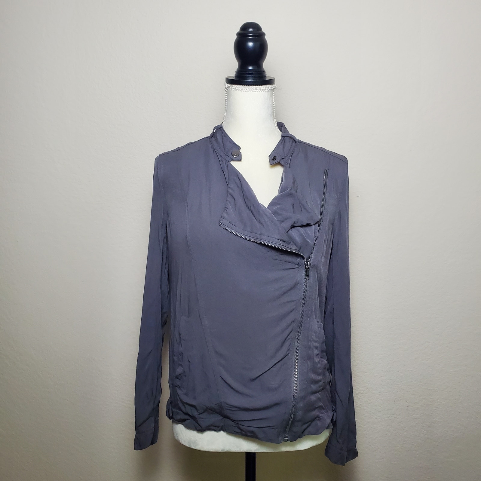 Bb Dakota Gray Asymmetrical Jacket Xs